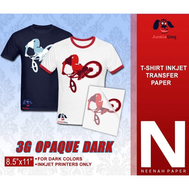 NEENAH 3G JETOPAQUE HEAT TRANSFER PAPER 8.5"X11" CUSTOM PACK 50 SHEETS