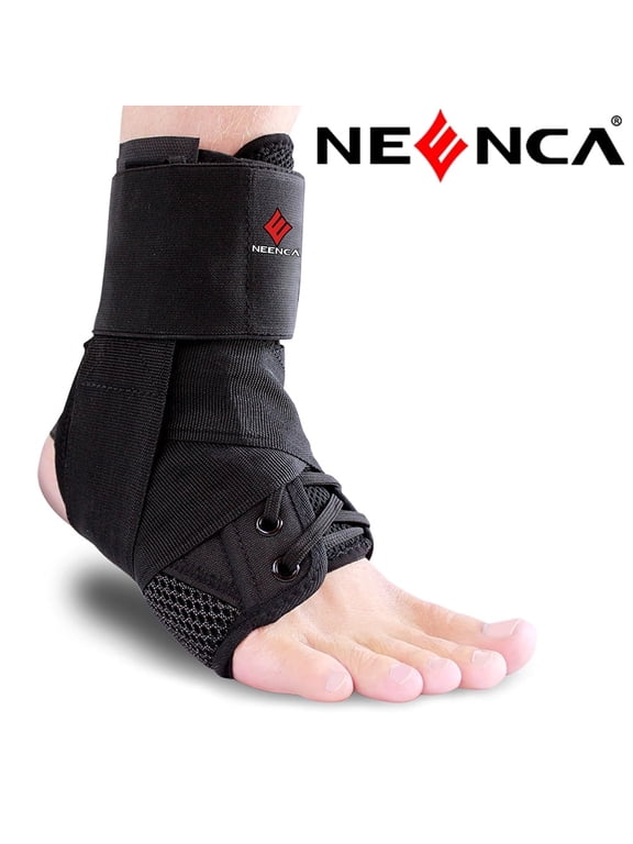 Ankle Brace, Lace Up Adjustable Support for Running, Basketball, Injury Recovery, Sprain! Ankle Wrap for Men, Women, and Children (Small)