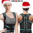 thumbnail image 1 of NEENCA Back Brace Posture Corrector for Women and Men, Adjustable Spine Support, Black, L Count, 1 of 7