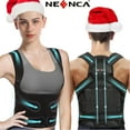 thumbnail image 1 of NEENCA Back Brace Posture Corrector for Women and Men, Adjustable Spine Support, Black, S Count, 1 of 7