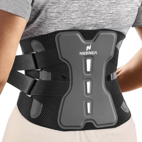 NEENCA Back Brace for Lower Back Pain Relief with Bionic Support System, Adjustable Lumbar Support Belt for Men & Women with Lumbar Pad-XL