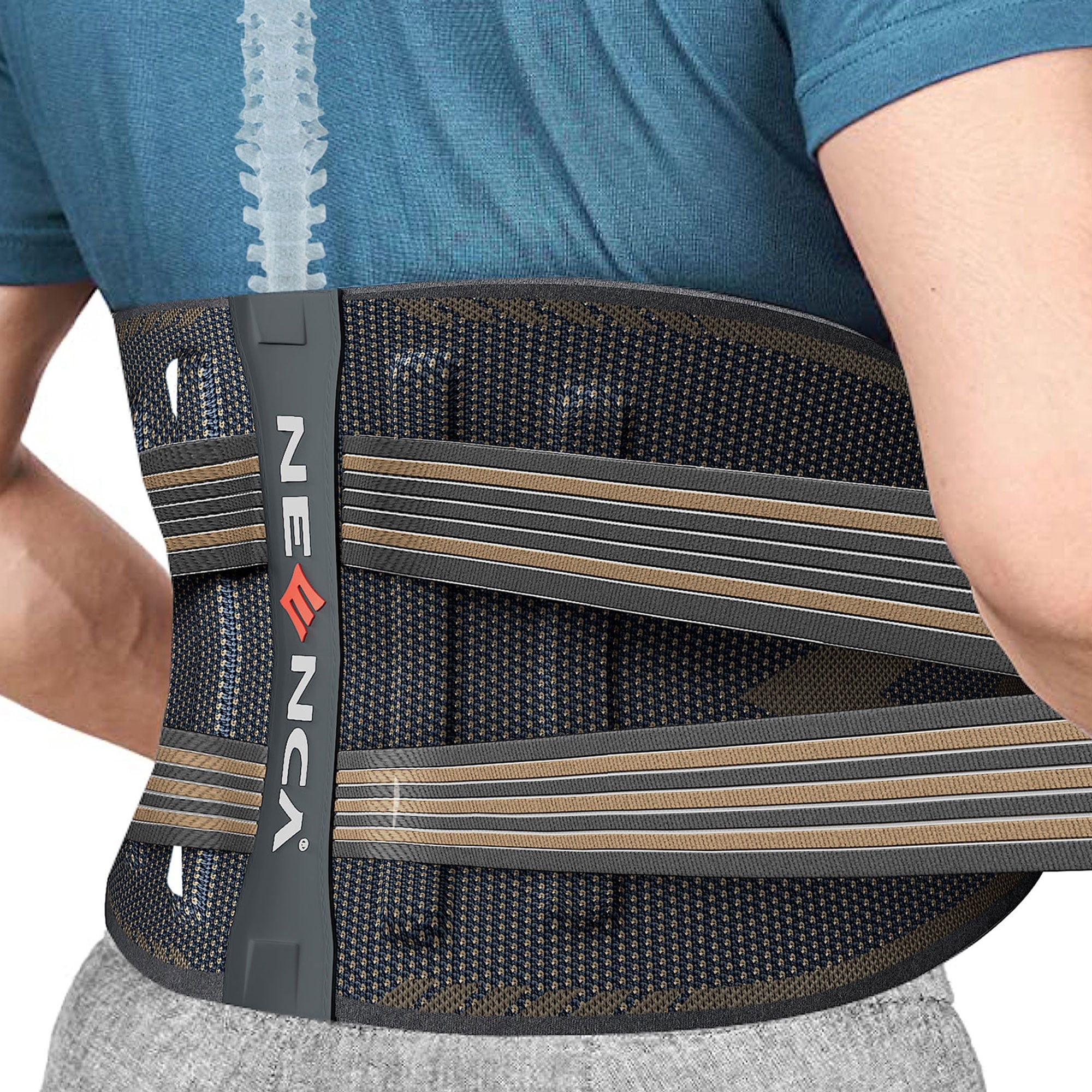 NEENCA Back Braces for Lower Back Pain Relief, Back Support Belt for Men Women, Breathable Lumbar Support Belt for Herniated Disc Sciatica-2XL