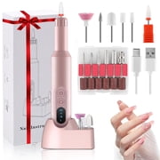NEENCA Electric Nail Drill Machine, 20000RPM Electric Nail Drill Kit with Dual Charge Ports (71Pcs Portable 3-Speed Forward & Reverse Rechargeable Nail File Set)