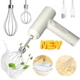 thumbnail image 1 of NEENCA Hand Mixer Electric Handheld with 2 Detachable Beaters and 3 Speed Modes Electric Whisk Cordless Egg Beater Small Mixer for Kitchen Baking & Cooking, 1 of 5