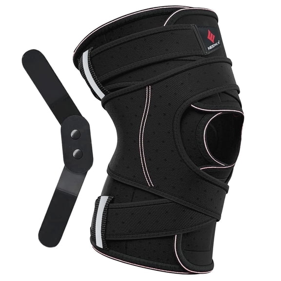NEENCA Knee Brace, Compression Knee Brace for Men & Women,Meniscus Tear Knee Support with Side Stabilizers,Knee Support Wrap (Large)