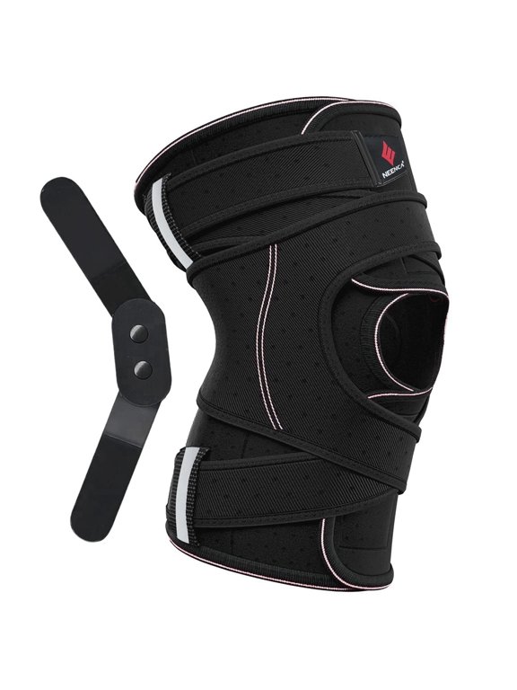 Knee Brace for Men & Women,Meniscus Tear Knee Support with Side Stabilizers,Knee Support Wrap (Medium)