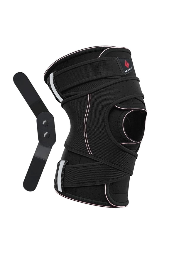 Knee Brace, Compression Knee Brace for Men & Women,Meniscus Tear Knee Support with Side Stabilizers,Knee Support Wrap (X-Large)