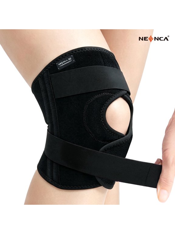 Knee Brace for Knee Pain Relief, Adjustable Knee Support with Side Stabilizers for Meniscus Tear, Arthritis, ACL, PCL, MCL, Joint Pain Recovery, Women & Men-XXL