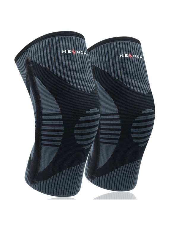 Knee Brace with Stabilizer (2 Pack) Knee Brace for Women & Men, Workout, Sports, Daily Knee Compression Sleeve for Maximum Knee Pain Support & Fast Recovery-XXL