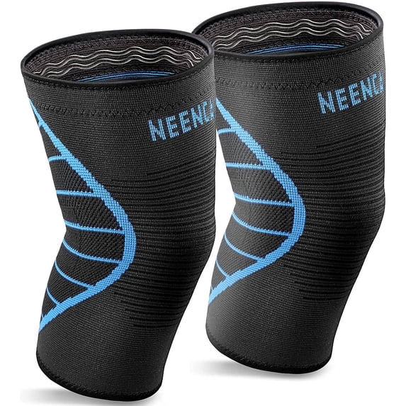 NEENCA 2 Pack Knee Braces for Knee Pain, Knee Compression Sleeve for Men and Women,for Knee Pain Relief Joint Support-S