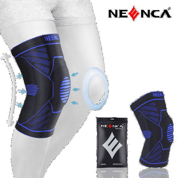 NEENCA Knee Brace with Gel Pad & Side Stabilizers for ACL, PCL, Meniscus Injury Recovery and Pain Relief
