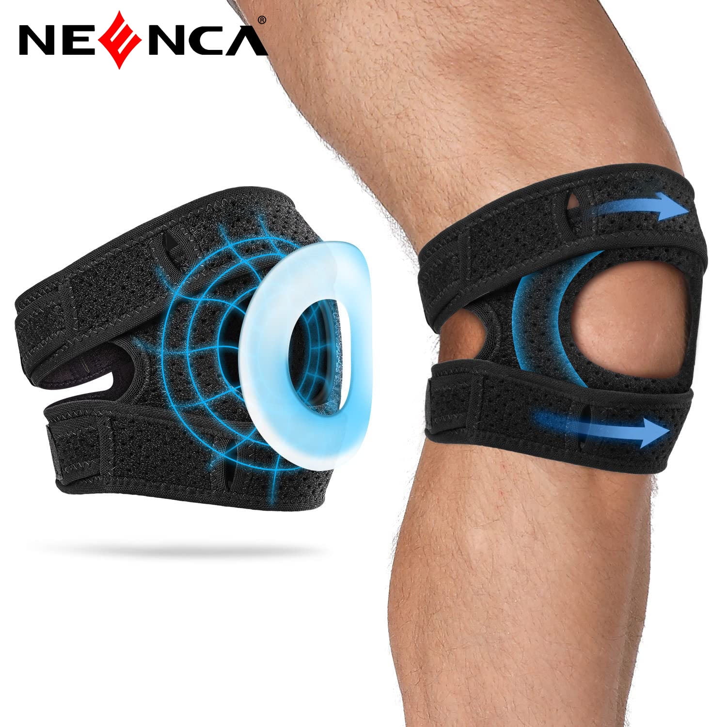 NEENCA Patella Knee Brace, Knee Compression Sleeve for Knee and