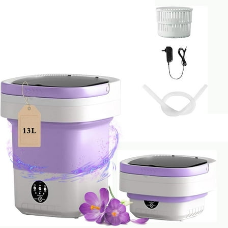 Daretodo Portable Washing Machine, 13L High-Capacity for Underwear, Baby Clothes and Socks