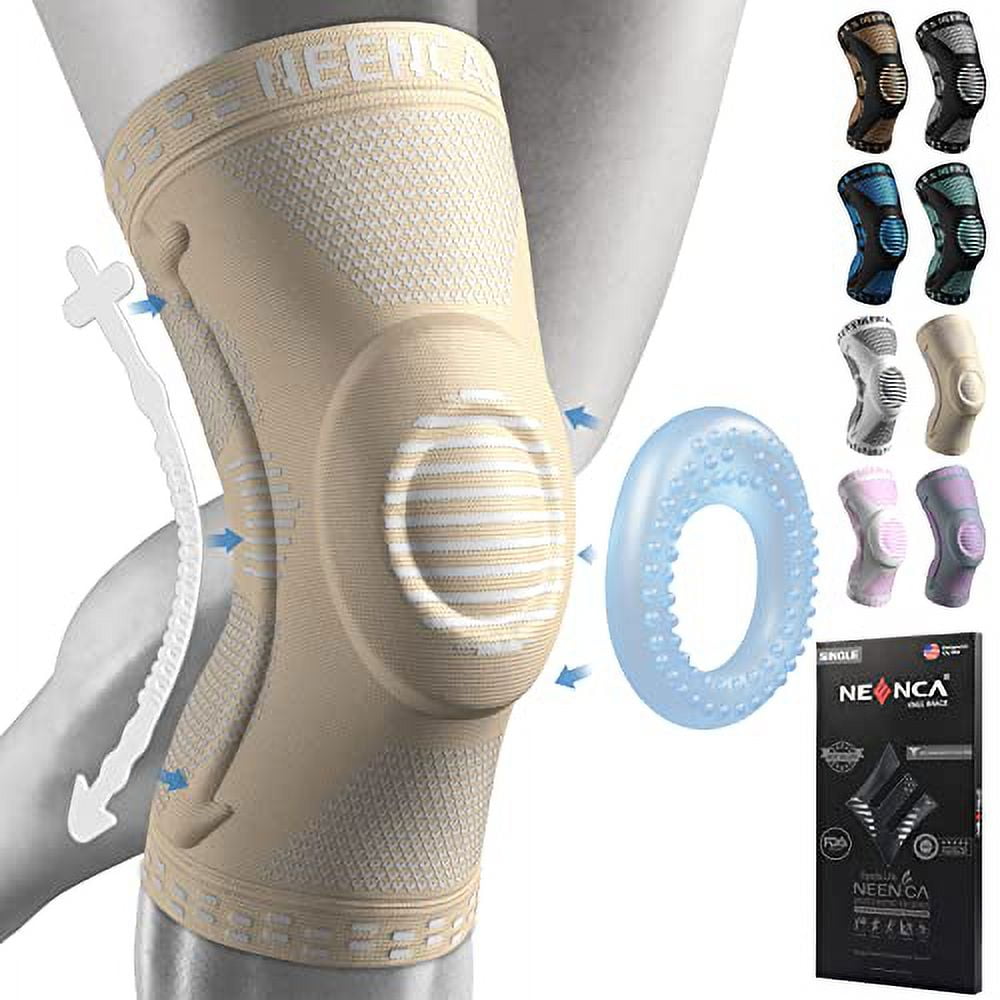 NEENCA Professional Knee Brace, Compression Knee Support with Patella