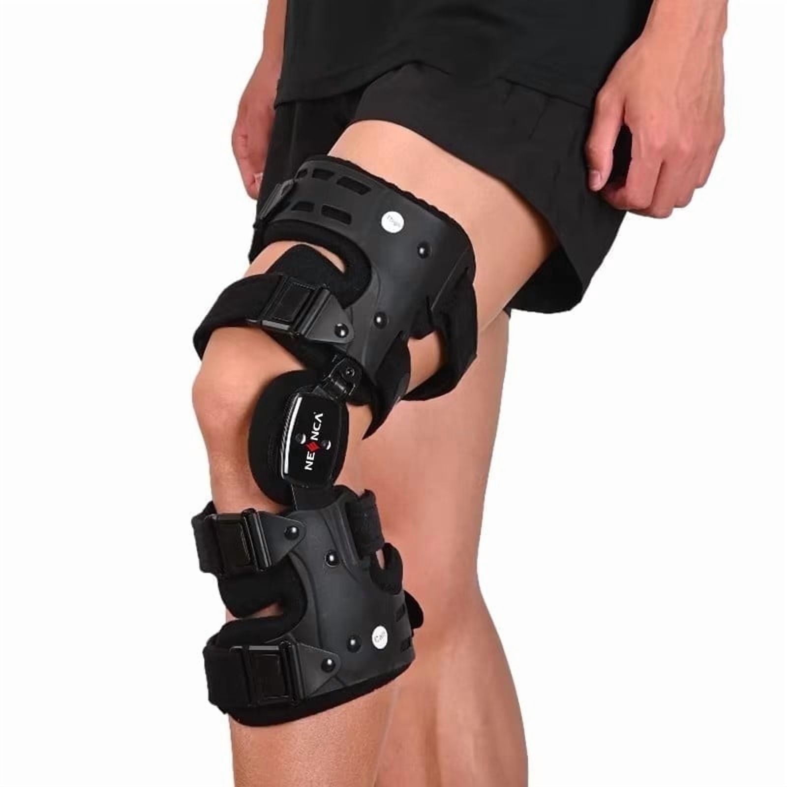 NEENCA Unloader Knee Brace - Lightweight, Low Profile OA Knee Brace for Arthritis Pain and Support - Premium Knee Support for Medial and Lateral Knee Pain (Left)