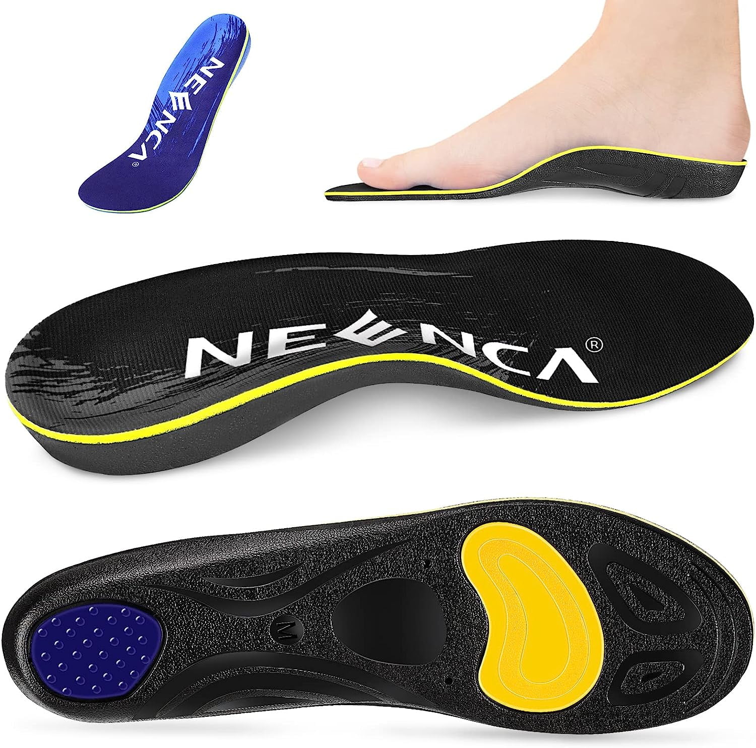 NEENCA Professional Shoe Insoles Orthotic High Arch Support