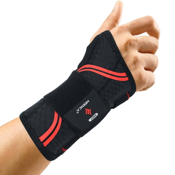 NEENCA Wrist Brace Night Support for Carpal Tunnel,for Carpal Tunnel, De Quervain's Tenosynovitis, Tendonitis,Hand Brace For Pain Relief, Injuries, Sprains（Left-M）