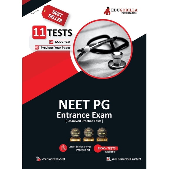 NEET PG Entrance Exam Preparation Book 2023 - 8 Mock Tests and 3 Previous Year Papers (3300 Unsolved Objective Questions, (Paperback)