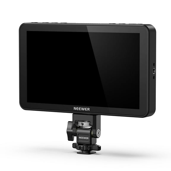 NEEWER F700 7" 2000nit HD Camera Monitor - 1080p IPS Touch Screen w/3D LUT, 4K HDMI Loop, HDR Waveform, Cold Shoe Mount, Includes 2 NP-F750 Batteries & Cables