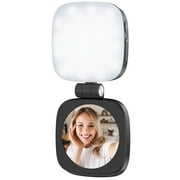 NEEWER NL48B MagSafe Selfie Light - 700 Lux CRI95+ LED Ring Light w/Mirror, Foldable for Zoom Calls, Video Recording, Makeup & Photography (Black)