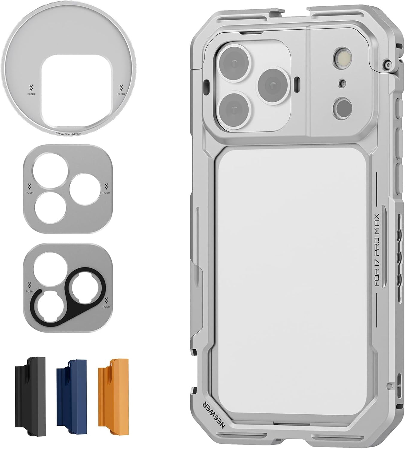 NEEWER Phone Cage Compatible with iPhone 17 Pro Max, Quick Release ...