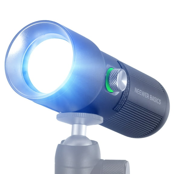 NEEWER RGB Flashlight, 4 Colors/20 Gobos, 10W 7500mAh, for Video/Studio, FL10D