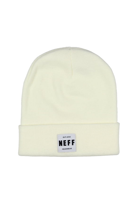 NEFF Men's EST.2002 Embroidered Patch Cuff Knit Beanie Cap Hat OSFM