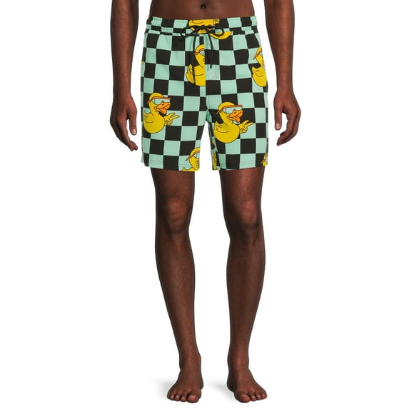 NEFF Men's Printed 7" Swim Trunks with Stretch