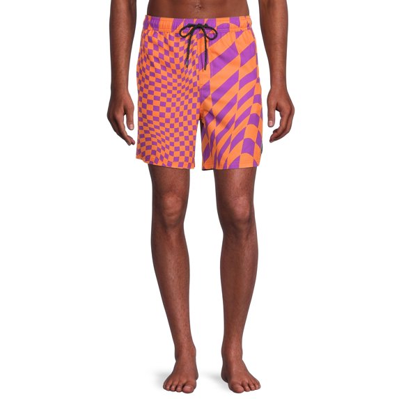 NEFF Men's Printed 7" Swim Trunks with Stretch