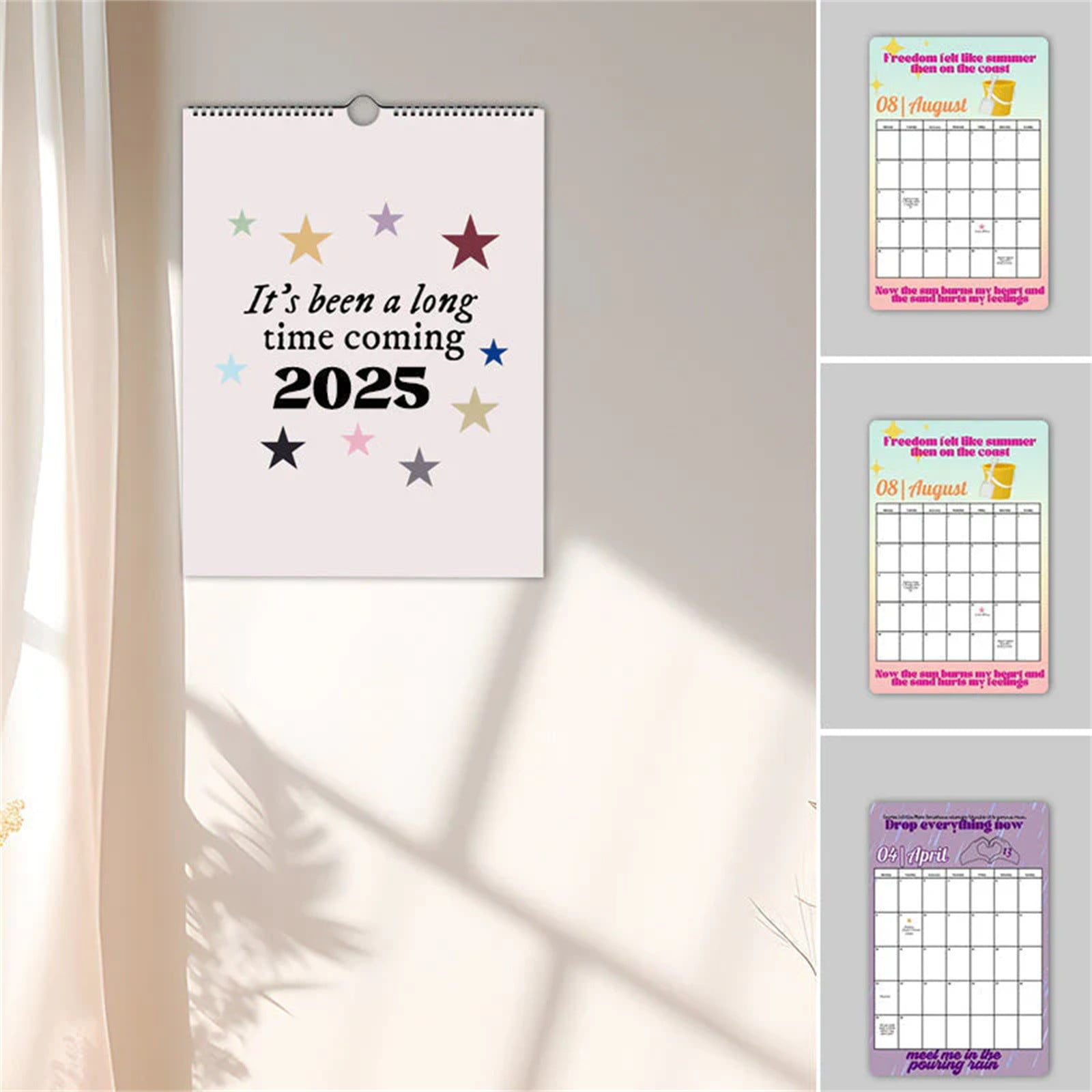 NEGJ 2025 Calendar OFFICIAL 2025 12 X 24 Inch 18 Months Monthly