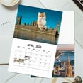 NEGJ 2025 City Cat Calendar 12 Month Calendar Riding Nail Wall Calendar