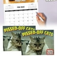 NEGJ 2025 Peed Off Cats Calendar Funny Cat Themed Gifts For Cat Lovers