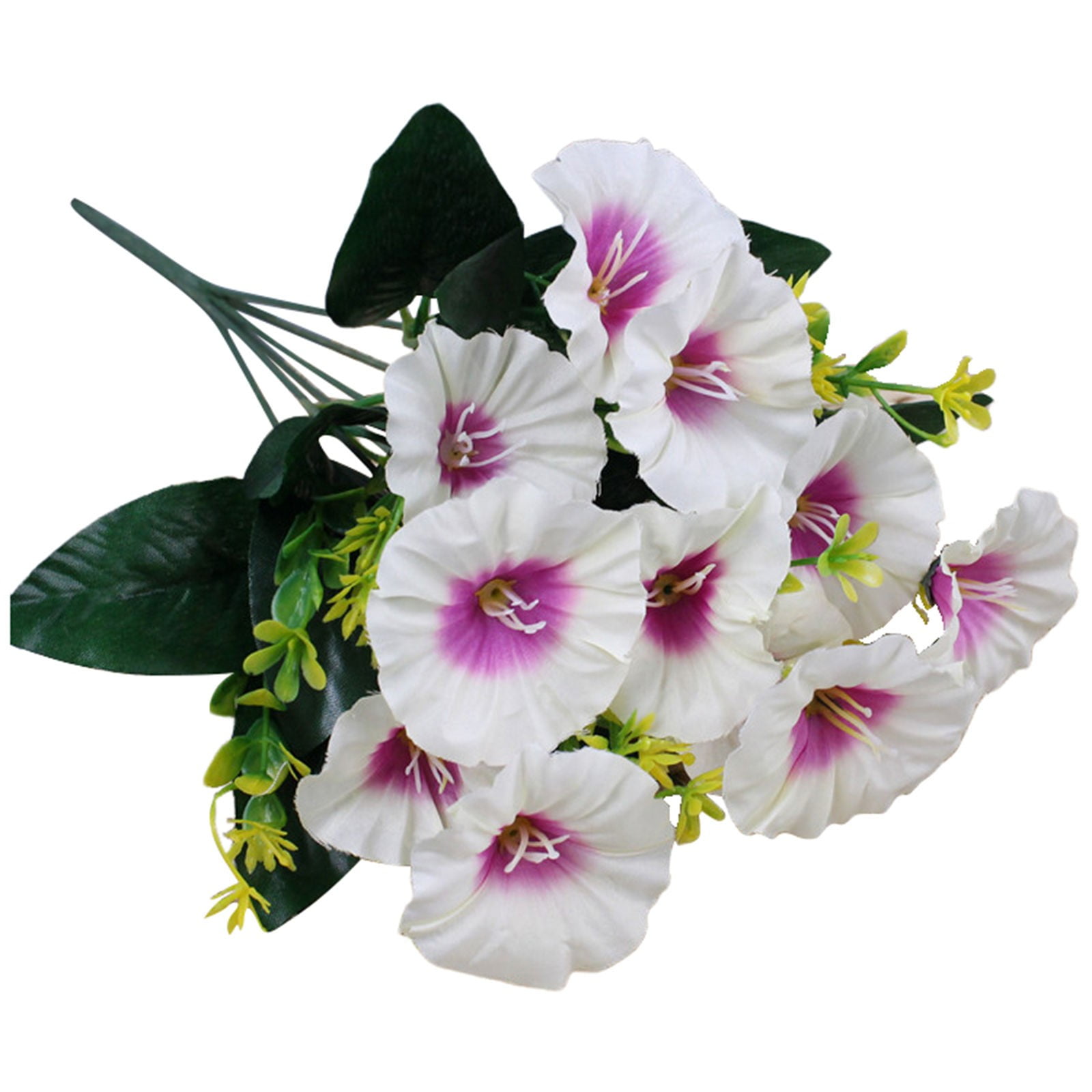 NEGJ 6 Artificial Flower Bouquets Of Morning Glory And Morning Glory Soft  Decoration Opening Wedding Silk Flowers Floral Glue for Silk Flowers Flower  Center Outdoor Flowers Silk Flower Arrangement 