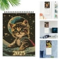 NEGJ Cats 2025 Calendar Funny Cats Calendar 2025 Wall Calendar Monthly