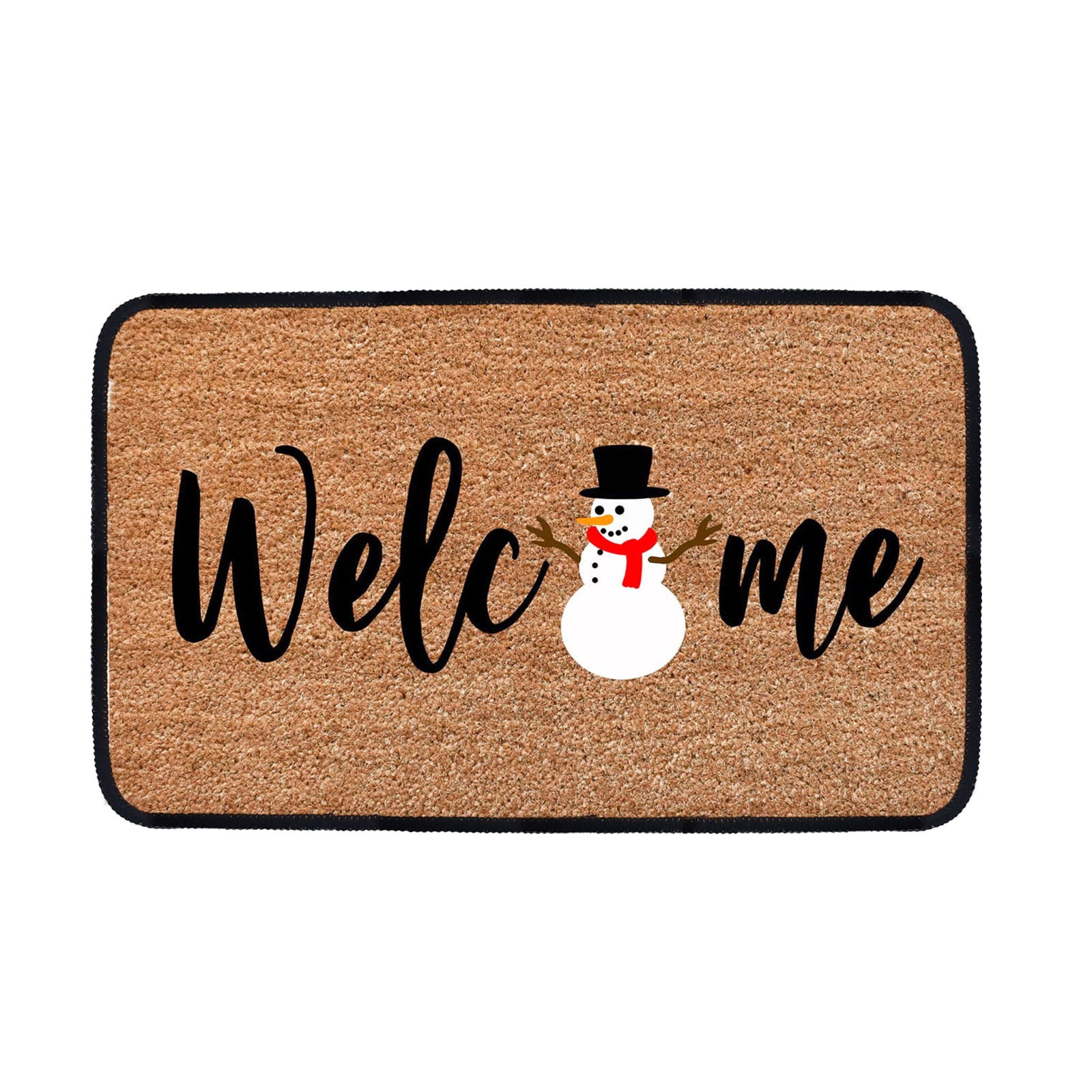 NEGJ Christmas Doormats Blanket Home Front Door Decorations