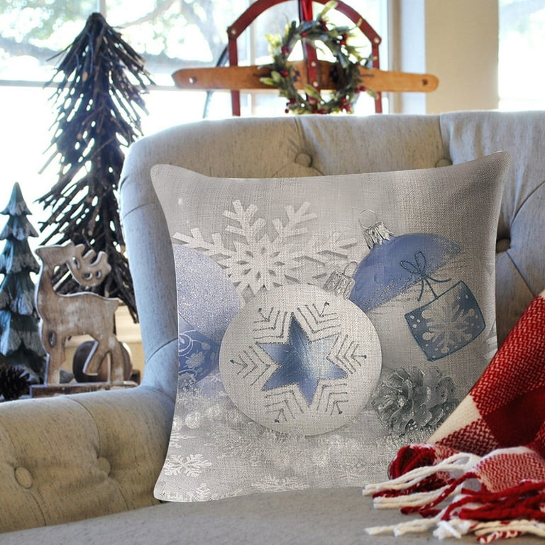 Grey christmas cushions discount