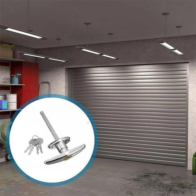 NEGJ Door T Handle Lock Kit With 2 Keys Door Lock Door Lock Storage