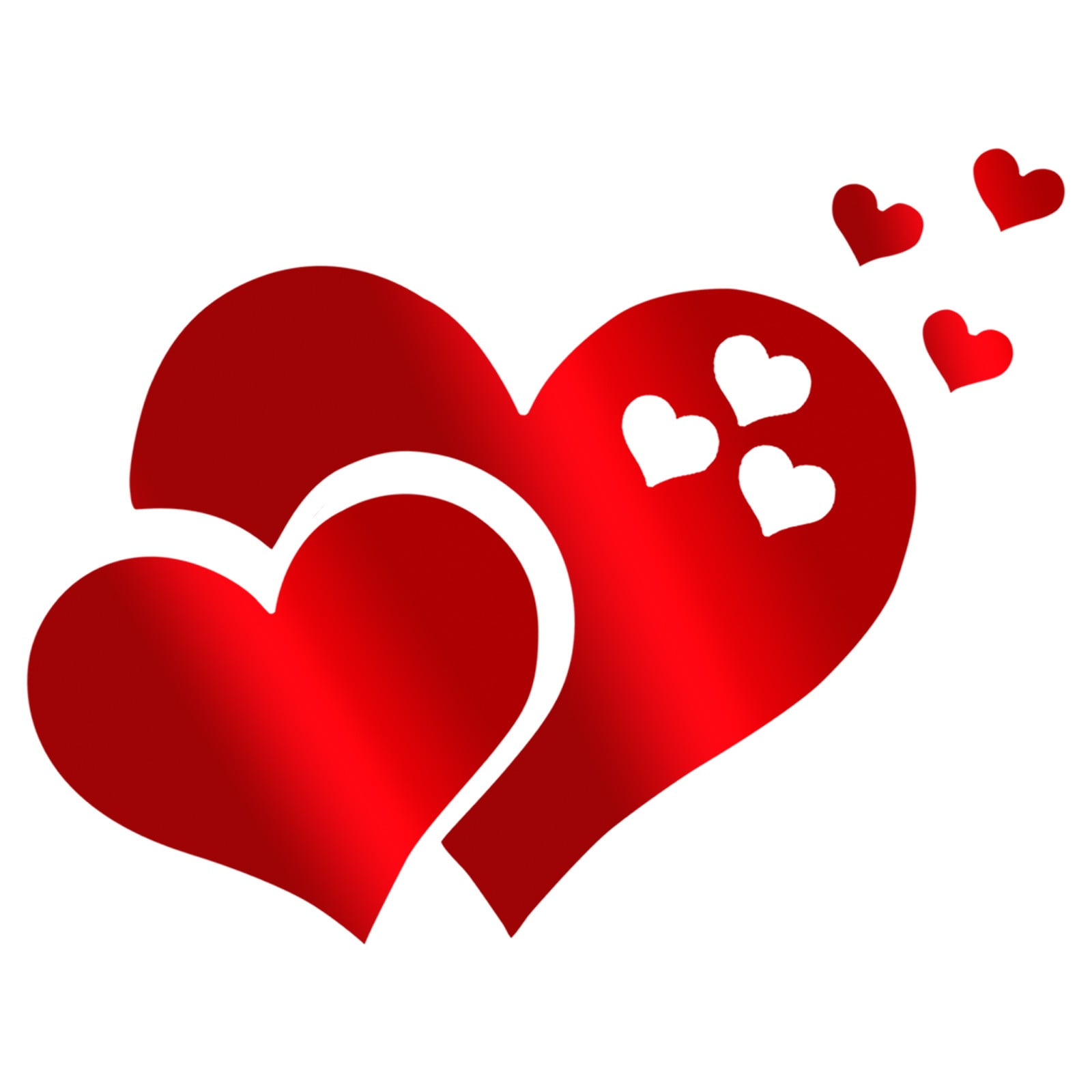 NEGJ Heart Mirror Wall Stickers HeartShape Mirror Wall Stickers Plastic Removable Sticker