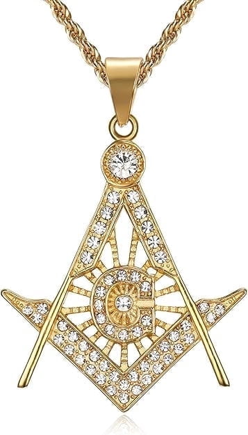 Men's Beaded Freemason Necklace