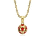 thumbnail image 1 of NEGS 18K Gold Plated Soccer Ball Charm Pendant 24'' Chain Football Star Soccer Player Stainless Steel Necklace for Men Women Sports Fan, 1 of 7
