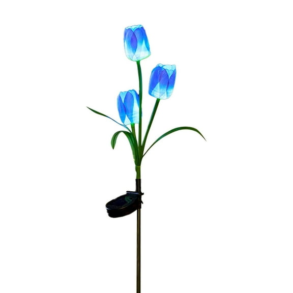 NEGZHI Solar-Powered LED Lily Flower Lights (3-Pack): Waterproof Garden Decor with Color-Changing Blooms - Upgraded Solar Yard Lights for Pathways & Landscaping