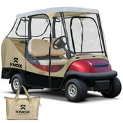NEH 2 Person Golf Cart Enclosure 55" Short Roof, 600D Portable Transparent Driving Golf Cart Cover Storage, Golf Cart Accessories, Compatible with EZGO TXT/RXV, Yamaha, Club Car DS Precedent