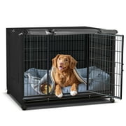 NEH Dog Crate Cover, Waterproof Crate Cover Outdoor Indoor, Small Dog Crate Cover, Universal Fit Wire Crate Cover, Breathable Privacy Kennel Cover - Fits Pet Crates 30"L x 19"W x 21"H