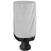 NEH Outdoor Garden Water Fountain Cover - 48" D x 68" H - Breathable Material, Sunray Protected, and Weather Resistant Storage Cover, Gray with Black Hem