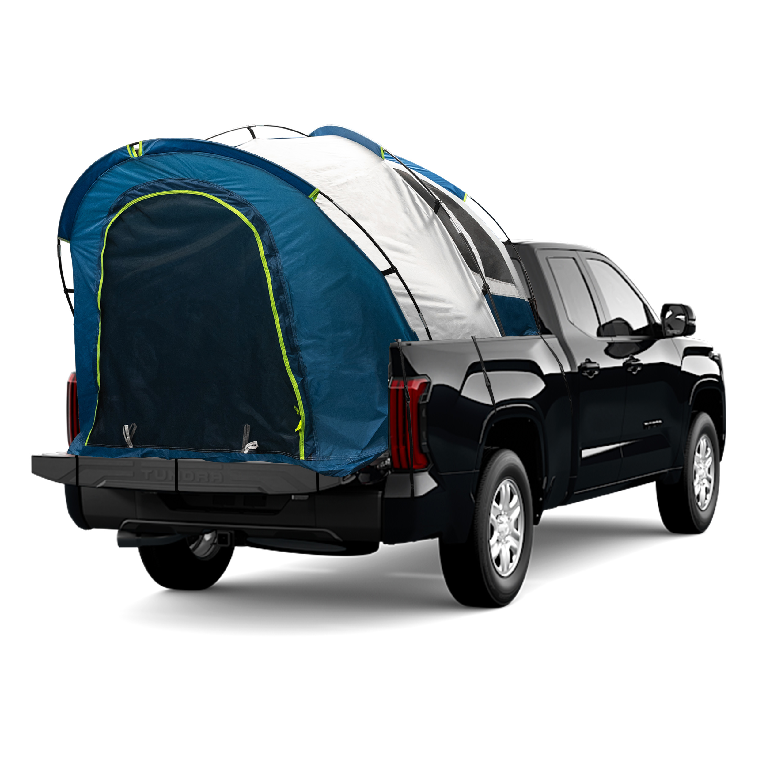 NEH Pickup Truck Bed Camping Tent, 2-Person Sleeping Capacity, Includes Rainfly and Storage Bag - Fits Full Size Truck with Regular Bed - 76"-80" (6.4'-6.7') - Gray and Blue - image 1 of 8