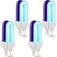 thumbnail image 1 of NEI 4 Pack 41050 7W Replacement Bulb, Upgraded 2 Color Mosquito & Insect Trap Bulb, Compatible with Dynatrap DT1050 DT1100 DT1250, 5000H Life, 360 Beam Angle, 1 of 9