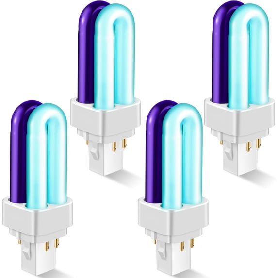 NEI 4 Pack 41050 7W Replacement Bulb, Upgraded 2 Color Mosquito & Insect Trap Bulb, Compatible with Dynatrap DT1050 DT1100 DT1250, 5000H Life, 360 Beam Angle