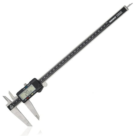 NEIKO 01409A 12” Electronic Digital Caliper | Extra Large Display | 0-12 Inches | Inch/Fractions/Millimeter Conversion | Polished Stainless Steel