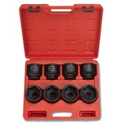 NEIKO 02392A 3/4" Impact Socket Set, 3/4  Drive, 8 PC Jumbo Sockets, SAE Standard Sizes 2-1/16 Inch to 2-1/2 Inch, Chrome-Moly Cr-Mo Steel