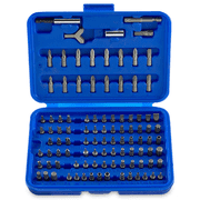 NEIKO 10048A Security Bit Set 100-Piece Set Cr-V Steel 1/4-inch Adapters Phillips Slotted Hex Torx Star Tamperproof Pozi Square Spanner Torque Tri-Wing Clutch Spline Wing Nut, Security Torx Bit Set